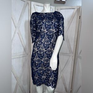 Beautiful Blue Lace Dress Size 10
